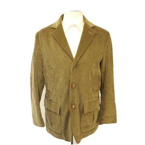 Brooks Brothers Brown Corduroy Patch Bellows Pocket Elbow Patch Coat Blazer M
